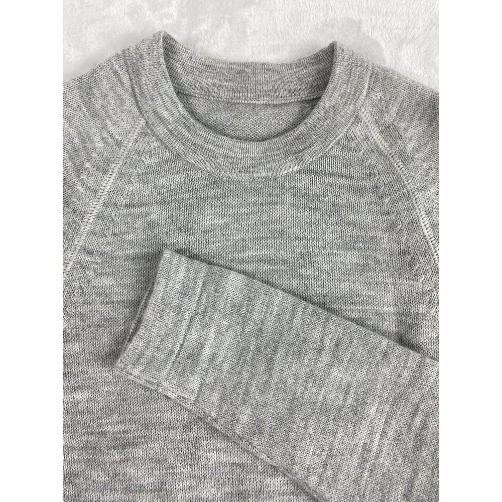 PAKA Knit Sweater Unisex Sz XS Gray Royal Alpaca Blend Crew Neck Soft Handmade